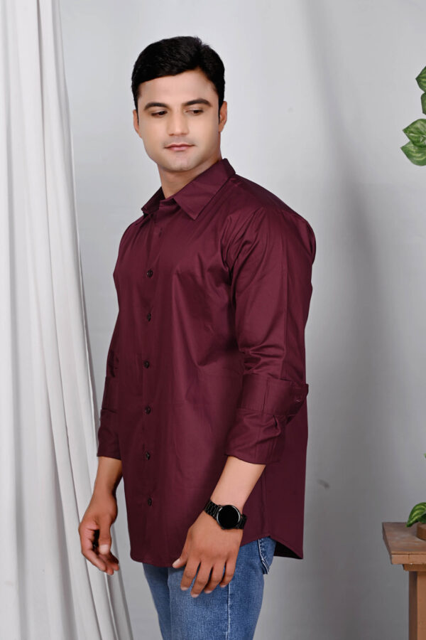 Bordeaux Brilliance Slim Fit Shirt