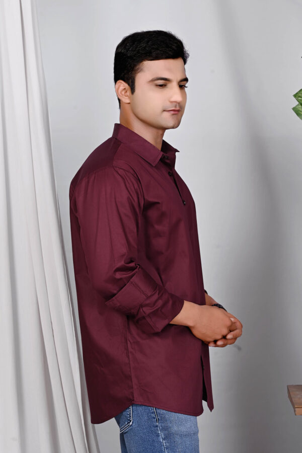 Bordeaux Brilliance Slim Fit Shirt