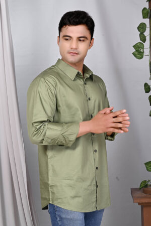 Minted Elegance Modern Fit Shirt